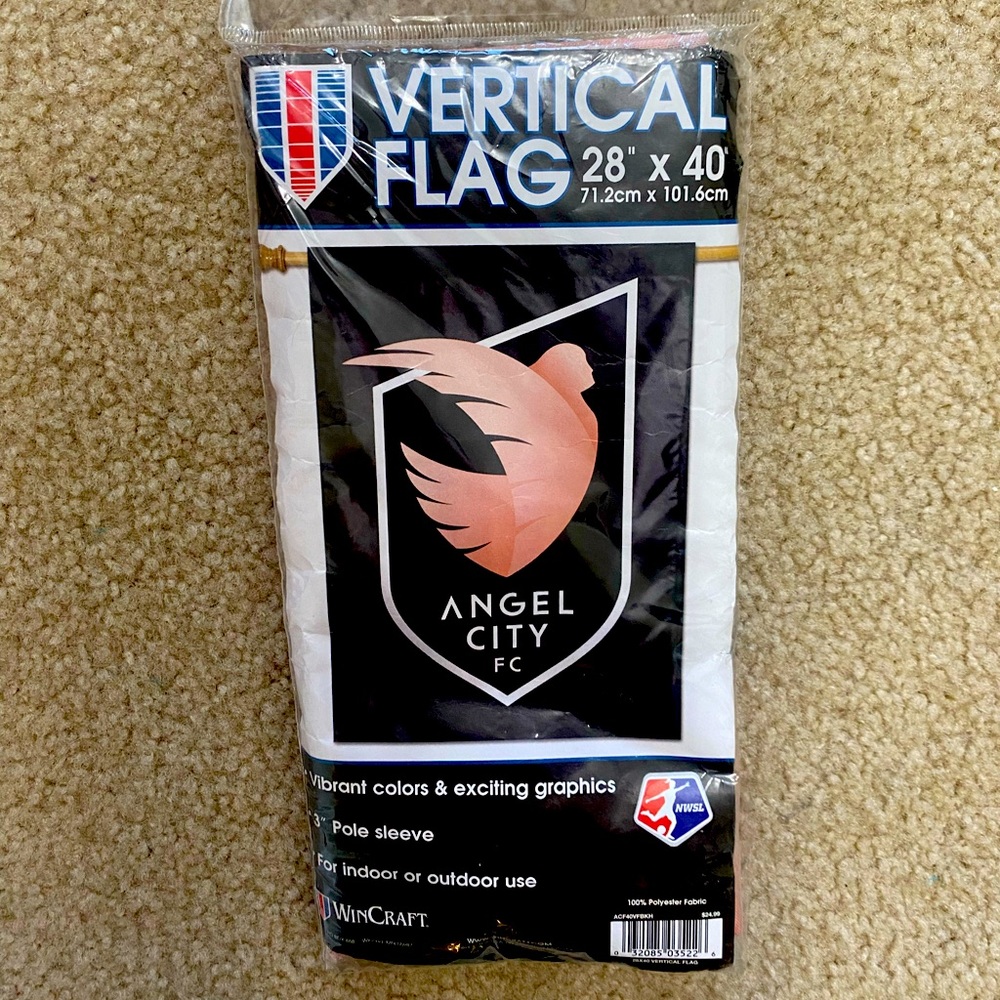 Brand New Angel City FC Vertical Flag -28” x 40”